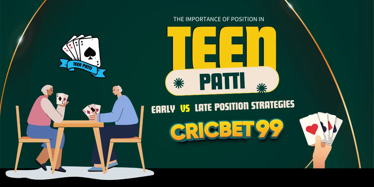 the importance of position in teen patti early vs late position strategies